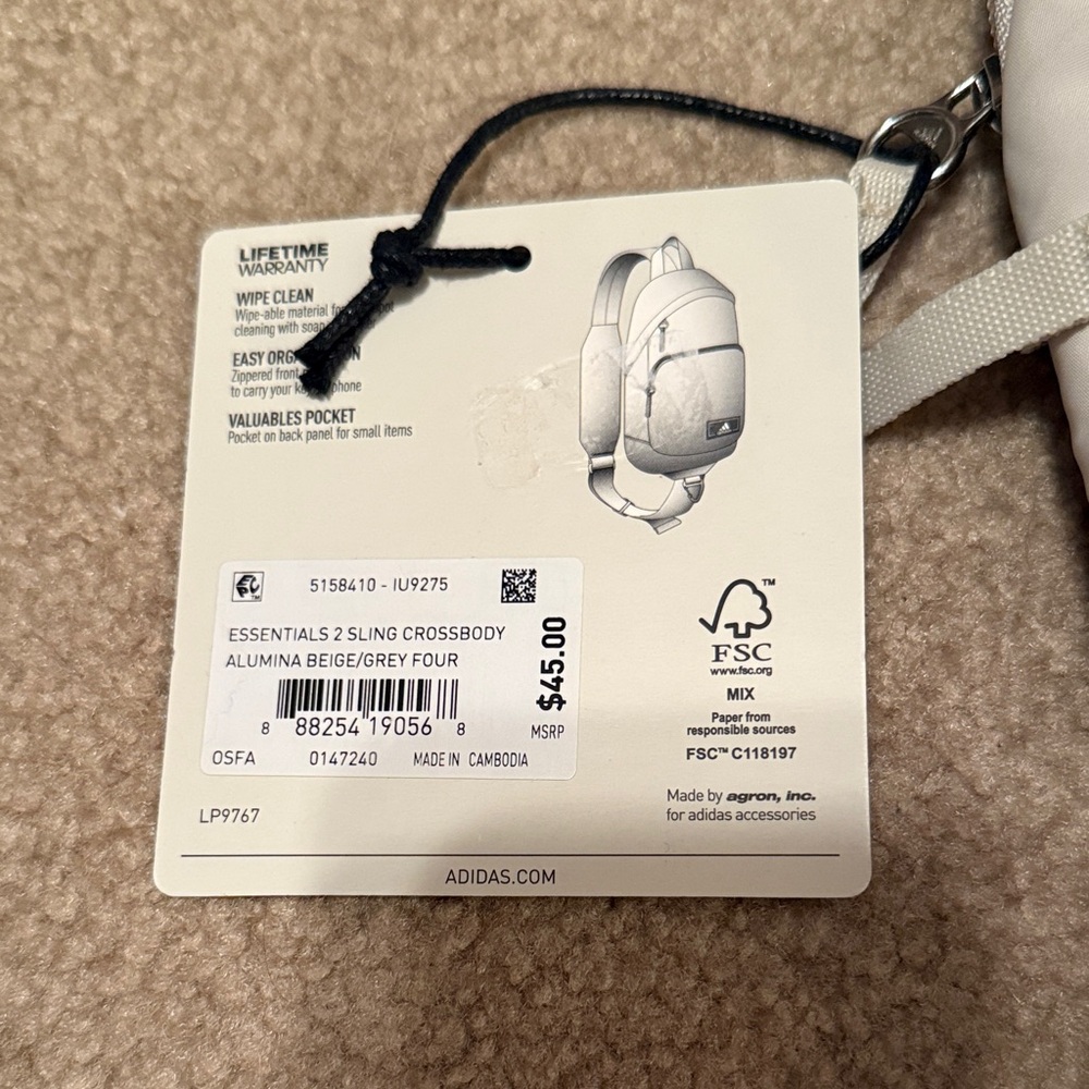 Adidas White Crossbody Bag - Picture 2 of 3